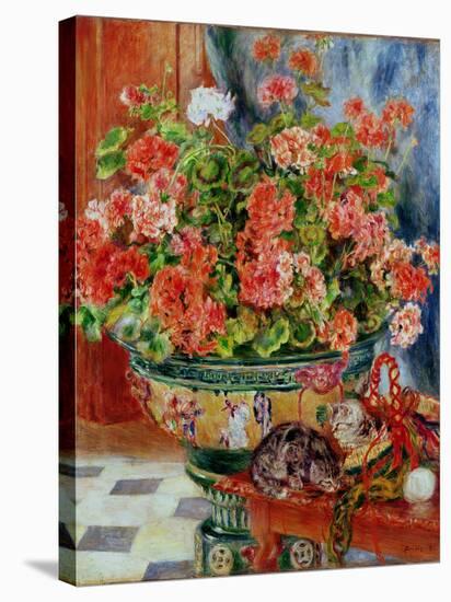 Geraniums and Cats, 1881-Pierre-Auguste Renoir-Premier Image Canvas