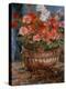 Geraniums in a Copper Basin, 1880 by Renoir-Pierre Auguste Renoir-Premier Image Canvas