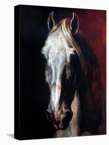Gericault: White Horse-Théodore Géricault-Premier Image Canvas