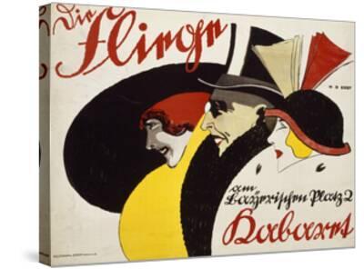 'German Advertisement for the Cabaret 'Die Fliege' in Berlin, Printed ...