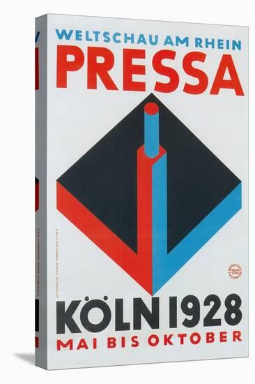 German Poster for Cologne Press Exhibition, 1928-null-Premier Image Canvas