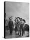 German Prisoner of War Working as Farm Hand for French Farmer-null-Premier Image Canvas