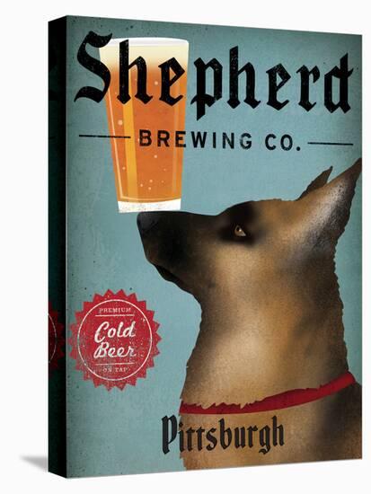 German Shepherd Brewing Co Pittsburgh Black-Ryan Fowler-Stretched Canvas