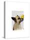 German Shepherd Dog and Duck-Fab Funky-Stretched Canvas