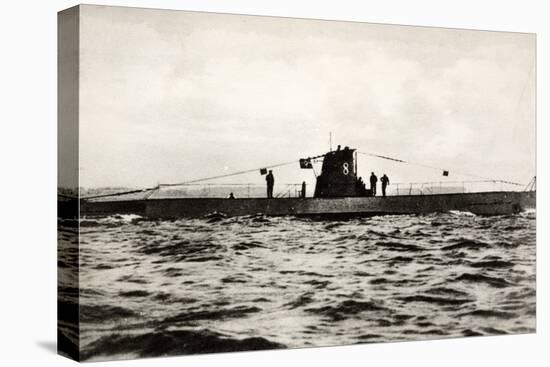 German Submarine U-8, a Type Iib U-Boat of the German Kriegsmarine-null-Premier Image Canvas