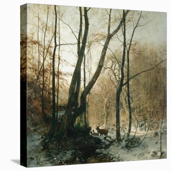German winter, 1869-Bruno Andreas Liljefors-Premier Image Canvas