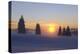 Germany, Baden-Wurttemberg, South Black Forest, Feldberg Area, Winter Scenery, Sunrise-Herbert Kehrer-Premier Image Canvas