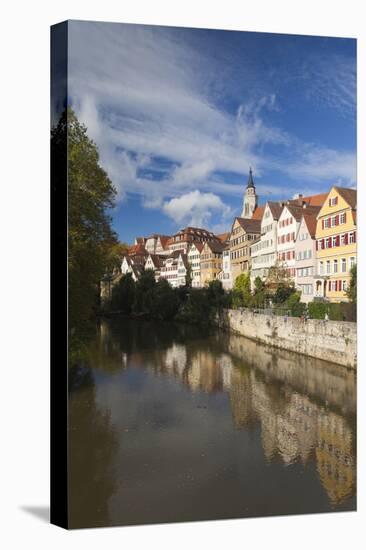 Germany, Baden-Wurttemburg, Tubingen, Old Town Buildings Along the Neckar River-Walter Bibikow-Premier Image Canvas
