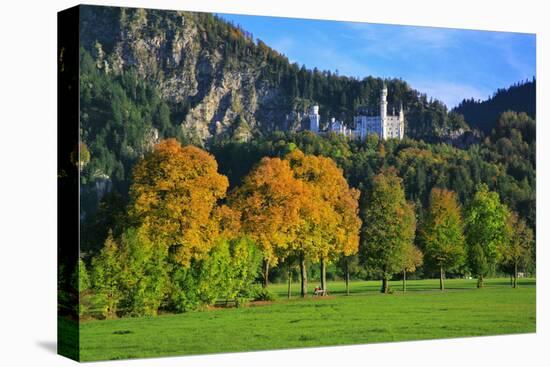 Germany, Bavaria, Cloudless Autumn Day, Schwangau Near FŸssen, Autumn Colors-Uwe Steffens-Premier Image Canvas