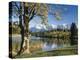 Germany, Bavaria, Lake Geroldsee, Karwendel Mountains-Thonig-Premier Image Canvas