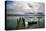 Germany, Bavaria, Landing Stage, 'Forggensee' (Lake) Near Rieden, Clouds, Fog, Ammergau Alps-Uwe Steffens-Premier Image Canvas