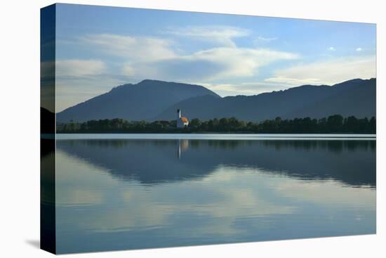 Germany, Bavaria, Morning Mood, 'Forggensee' (Lake) Near FŸssen, Water Mirroring-Uwe Steffens-Premier Image Canvas