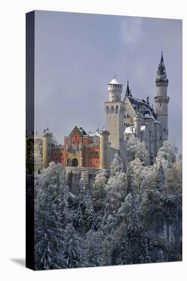 Germany, Bavaria, Neuschwanstein Castle in Winter, Morning Fog, Schwangau Near FŸssen-Uwe Steffens-Premier Image Canvas