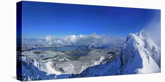 Germany, Bavaria, on the Right the Summit Cross on the 'Branderschrofen'-Uwe Steffens-Premier Image Canvas