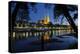 Germany, Bavaria, Regensburg, Danube Shore, Dusk, Cathedral-Chris Seba-Premier Image Canvas