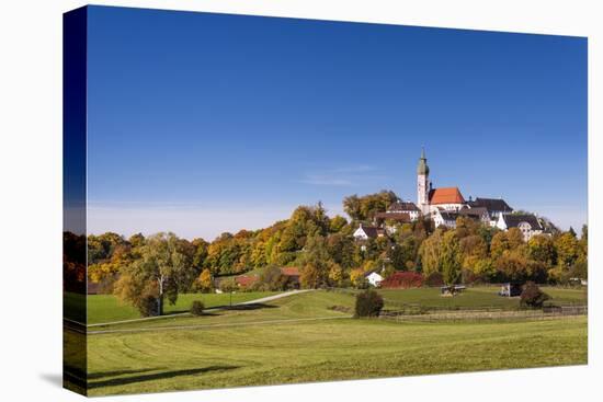 Germany, Bavaria, Upper Bavaria, 'FŸnf Seen Land' (Region), Andechs, Autumn Landscape with Andechs-Udo Siebig-Premier Image Canvas