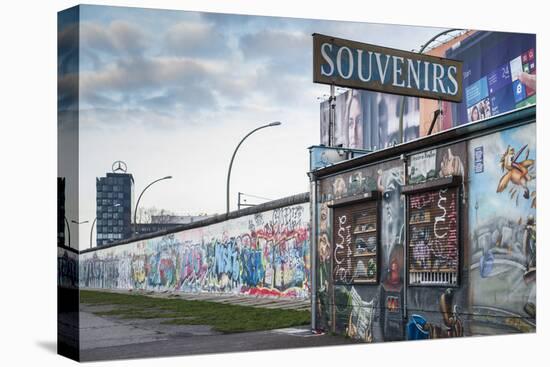 Germany, Berlin, Friendrichshain, East Side Gallery, Murals on the Berlin Wall, Souvenirs-Walter Bibikow-Premier Image Canvas