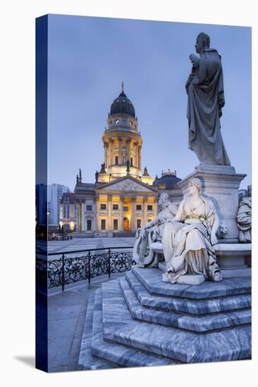 Germany, Berlin, Gendarmenmarkt, German Church, Monument, Dusk-Rainer Mirau-Premier Image Canvas