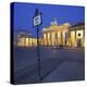 Germany, Berlin, Pariser Platz (Square), the Brandenburg Gate, Night-Rainer Mirau-Premier Image Canvas