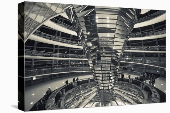 Germany, Berlin, Reichstag, Dome Interior, Evening-Walter Bibikow-Premier Image Canvas