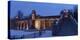 Germany, Berlin, Volkspark Schšneberg, Snow, Underground Station, Panorama, Dusk-Catharina Lux-Premier Image Canvas