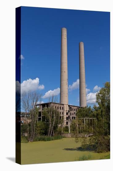 Germany, Brandenburg, Oder-Neisse Cycle Route, EisenhŸttenstadt, Former Power Station 'Vogelsang'-Catharina Lux-Premier Image Canvas