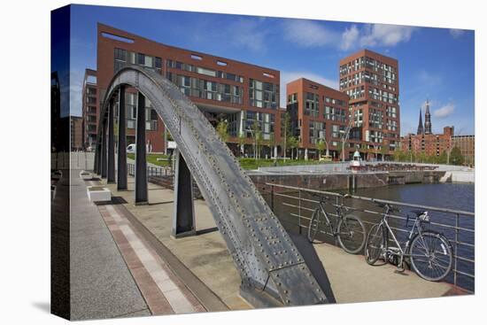 Germany, Hamburg, Busan Bridge in Front of the †berseequartier at the Brooktor-Uwe Steffens-Premier Image Canvas