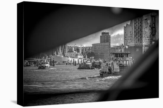 Germany, Hamburg, Elbe, Harbor, St. Pauli, Am Fischmarkt-Ingo Boelter-Premier Image Canvas