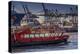 Germany, Hamburg, Elbe, Harbour, St. Pauli, Fish Market, Container Terminal, Great Place-Ingo Boelter-Premier Image Canvas