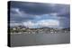 Germany, Hamburg, Rain Clouds over the Bank of the River Elbe in Hamburg-Blankenese-Uwe Steffens-Premier Image Canvas