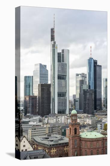 Germany, Hesse, Frankfurt Am Main, Skyline with St Paul's Church-Bernd Wittelsbach-Premier Image Canvas