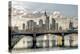 Germany, Hesse, Frankfurt on the Main, Skyline, Selective Focus-Bernd Wittelsbach-Premier Image Canvas