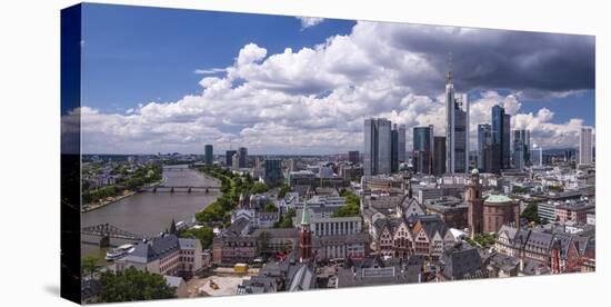 Germany, Hessen, Frankfurt on the Main, Panoramic View from the Cathedral on the Main, Ršmerberg-Udo Siebig-Premier Image Canvas
