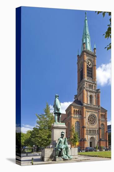 Germany, North Rhine-Westphalia, Dusseldorf, Martin Luther Square, St. John's Church-Chris Seba-Premier Image Canvas