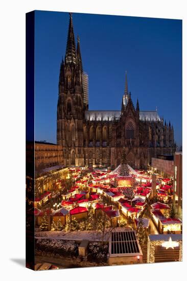 Germany, North Rhine-Westphalia, Rhineland, Cologne, Christmas Market-Chris Seba-Premier Image Canvas