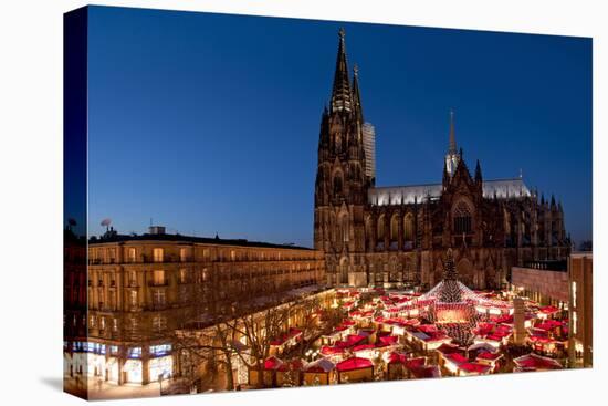 Germany, North Rhine-Westphalia, Rhineland, Cologne, Christmas Market-Chris Seba-Premier Image Canvas
