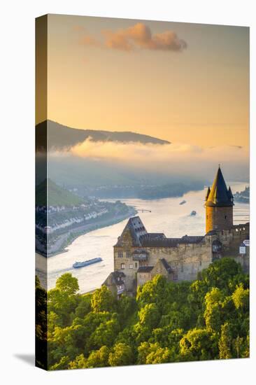 Germany, Rhineland Palatinate, Bacharach, Burg Stahleck (Stahleck Castle), River Rhine-Alan Copson-Premier Image Canvas