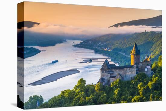 Germany, Rhineland Palatinate, Bacharach, Burg Stahleck (Stahleck Castle), River Rhine-Alan Copson-Premier Image Canvas