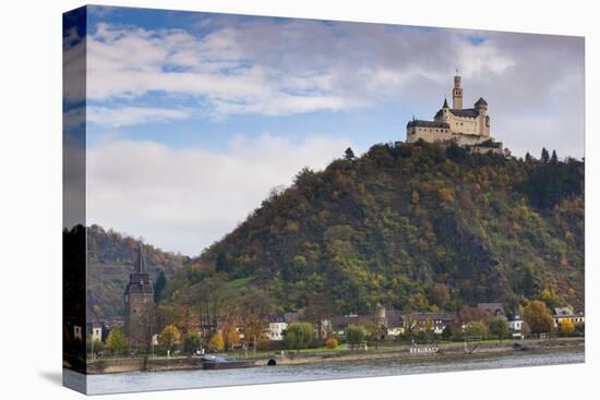 Germany, Rhineland-Pfalz, Braubach, Marksburg Castle-Walter Bibikow-Premier Image Canvas