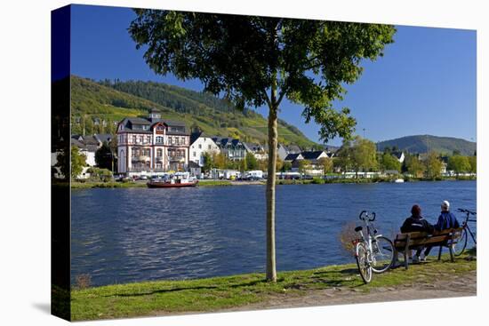 Germany, River, the Moselle, Rhineland-Palatinate, Waterside Promenade Alf-Chris Seba-Premier Image Canvas