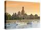 Germany, Saxony, Dresden, Elbe River and Old Town Skyline-Michele Falzone-Premier Image Canvas