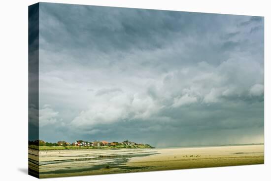 Germany, Schleswig-Holstein, Amrum, Sandy Beach, Sandbank, Kniepsand, Cloud Mood-Ingo Boelter-Premier Image Canvas