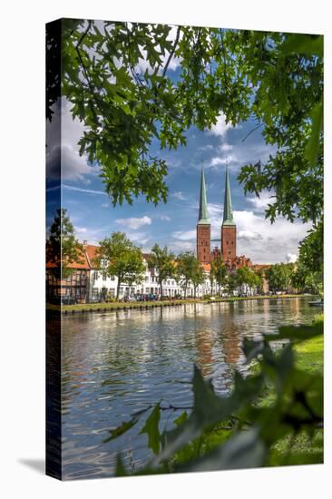 Germany, Schleswig - Holstein, LŸbeck (City), Old Town, Cathedral, Trave (River)-Ingo Boelter-Premier Image Canvas