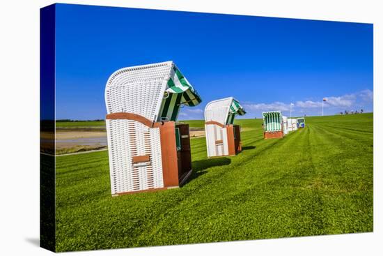 Germany, Schleswig-Holstein, North Frisia, Peninsula North Beach, the West-Udo Siebig-Premier Image Canvas