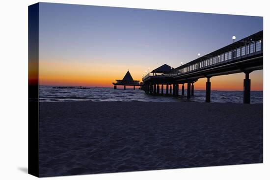 Germany, the Baltic Sea, Island Usedom, Heringsdorf, Beach, Pier, Morning Mood-Chris Seba-Premier Image Canvas