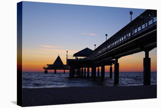 Germany, the Baltic Sea, Island Usedom, Heringsdorf, Beach, Pier, Morning Mood-Chris Seba-Premier Image Canvas