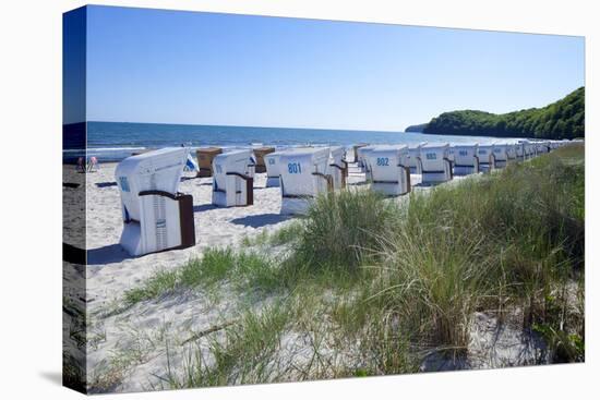 Germany, the Baltic Sea, Western Pomerania, Island R?gen, Seaside Resort Binz, Beach Chairs-Chris Seba-Premier Image Canvas