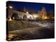 Germany, Wetzlar, Night Lighting, Lahn Wehr-K. Schlierbach-Premier Image Canvas