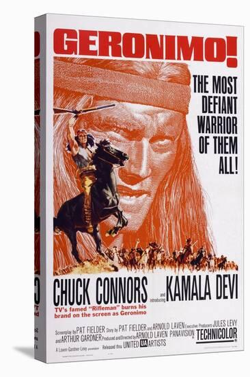 Geronimo!, Chuck Connors, 1962-null-Stretched Canvas