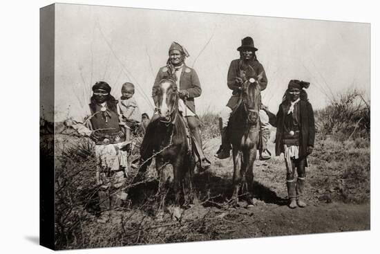 Geronimo (Goyathlay, "One who Yawns"), 1829-1909 Apache Indian Chief-null-Premier Image Canvas